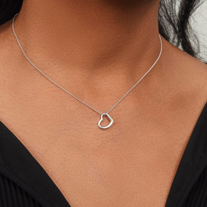 To My Beautiful Daughter | Graduate: A Bright Future Ahead! - Delicate Heart Necklace