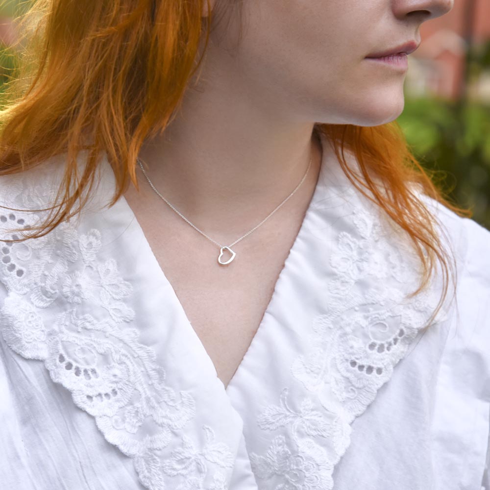 To My Girlfriend | Whenever You feel Inadequate - Delicate Heart Necklace