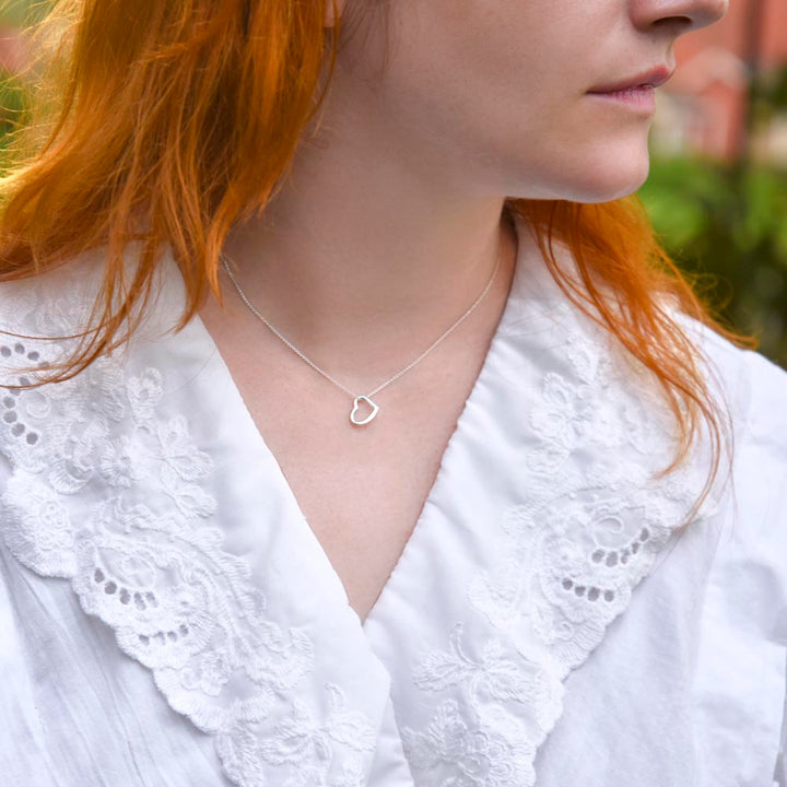 To My Girlfriend | Whenever You feel Inadequate - Delicate Heart Necklace