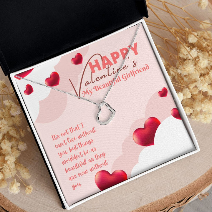 Valentine's Day | My Beautiful Girlfriend - Delicate Heart Necklace