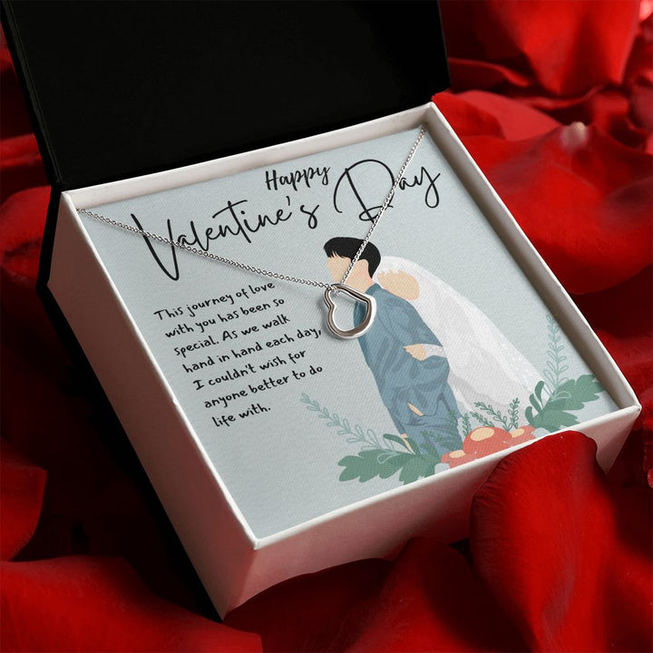 Happy Valentine's Day | Love Without Boundaries - Delicate Heart Necklace
