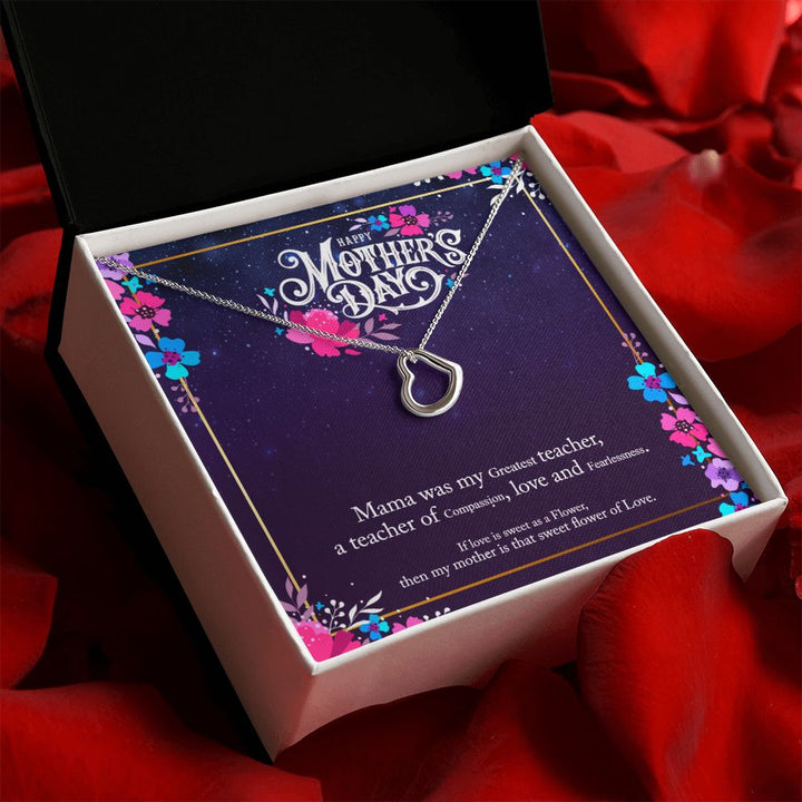 Happy Mother's Day | Mother's Compassionate Heart - Delicate Heart Necklace