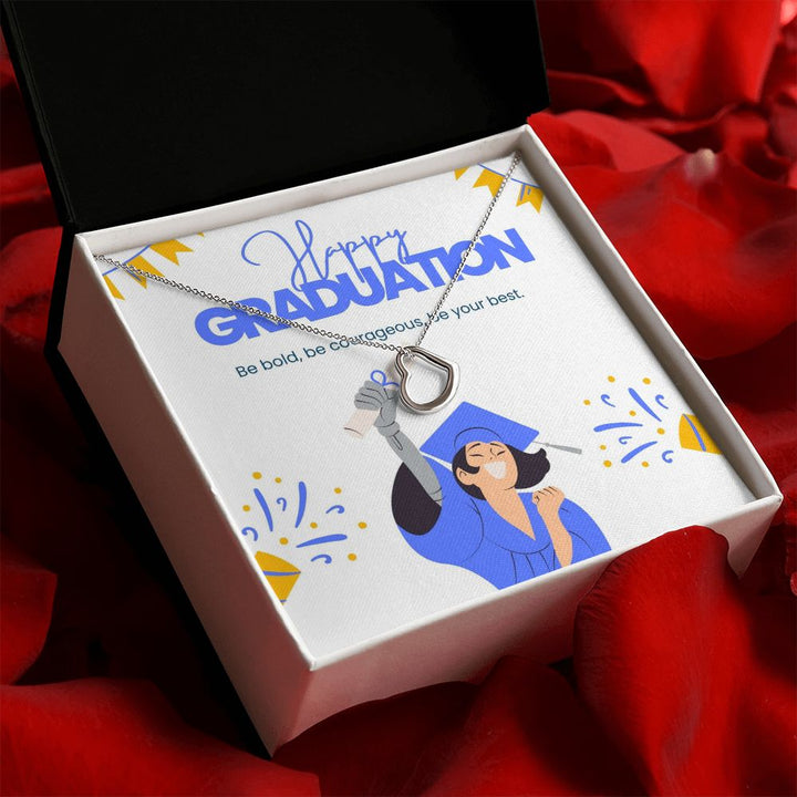 Happy Graduation | You've reached a new milestone - Delicate Heart Necklace