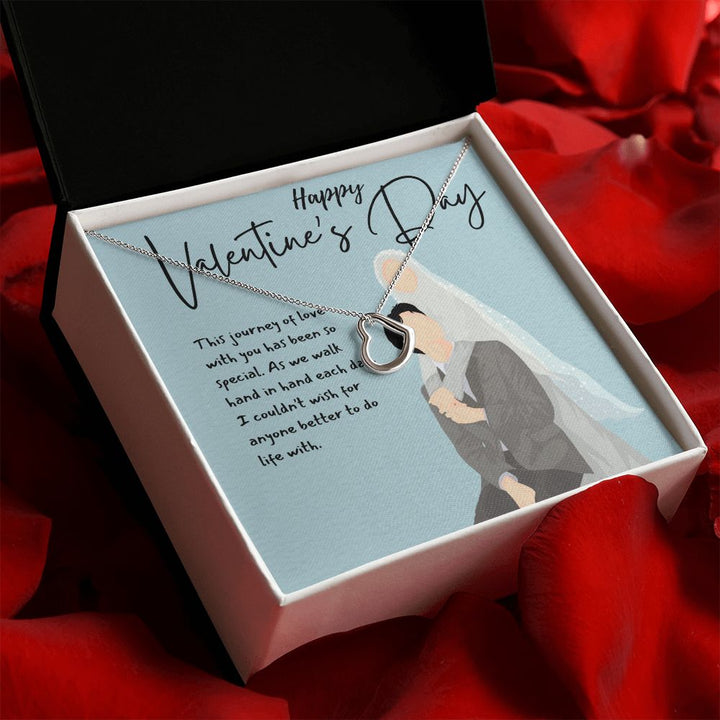 Happy Valentine's Day | Journey of Love with You - Delicate Heart Necklace