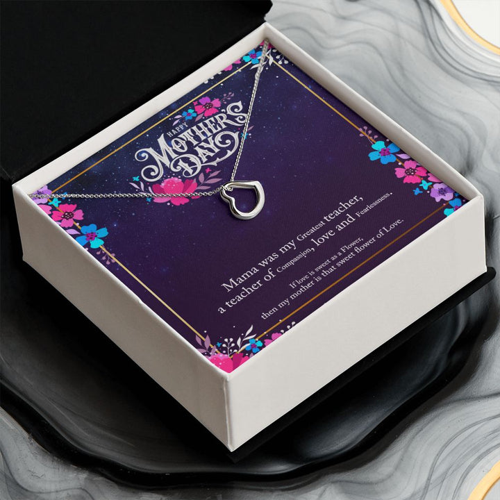 Happy Mother's Day | Mother's Compassionate Heart - Delicate Heart Necklace