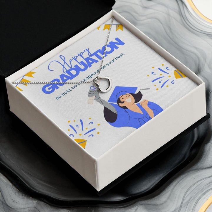 Happy Graduation | You've reached a new milestone - Delicate Heart Necklace