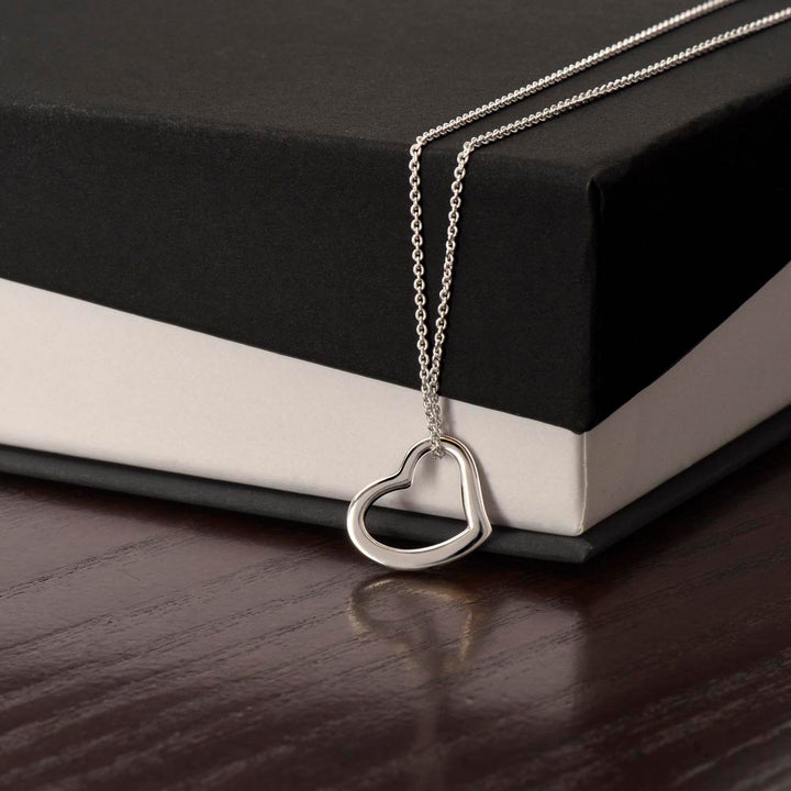 To My Daughter | Love That Surpasses Understanding - Delicate Heart Necklace