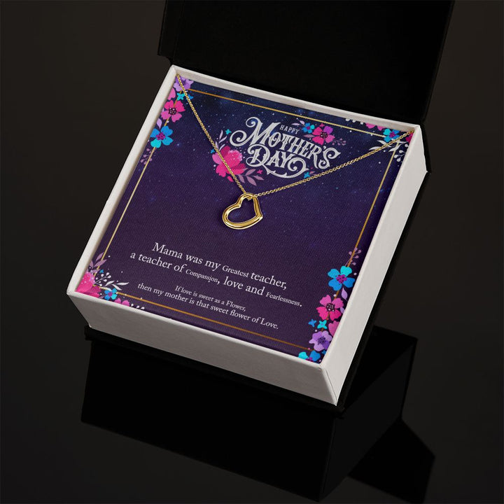 Happy Mother's Day | Mother's Compassionate Heart - Delicate Heart Necklace