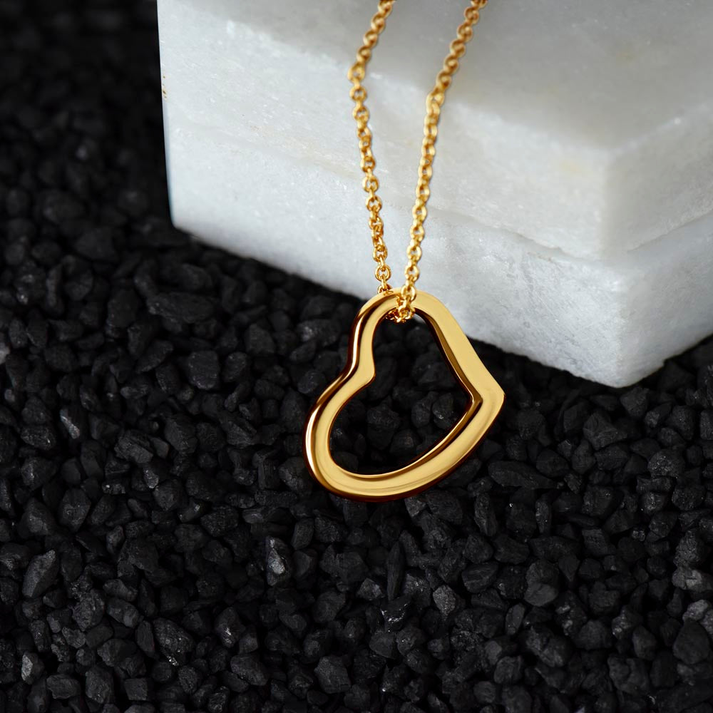 To My Best Friend | Friends are like Dragonfly - Delicate Heart Necklace