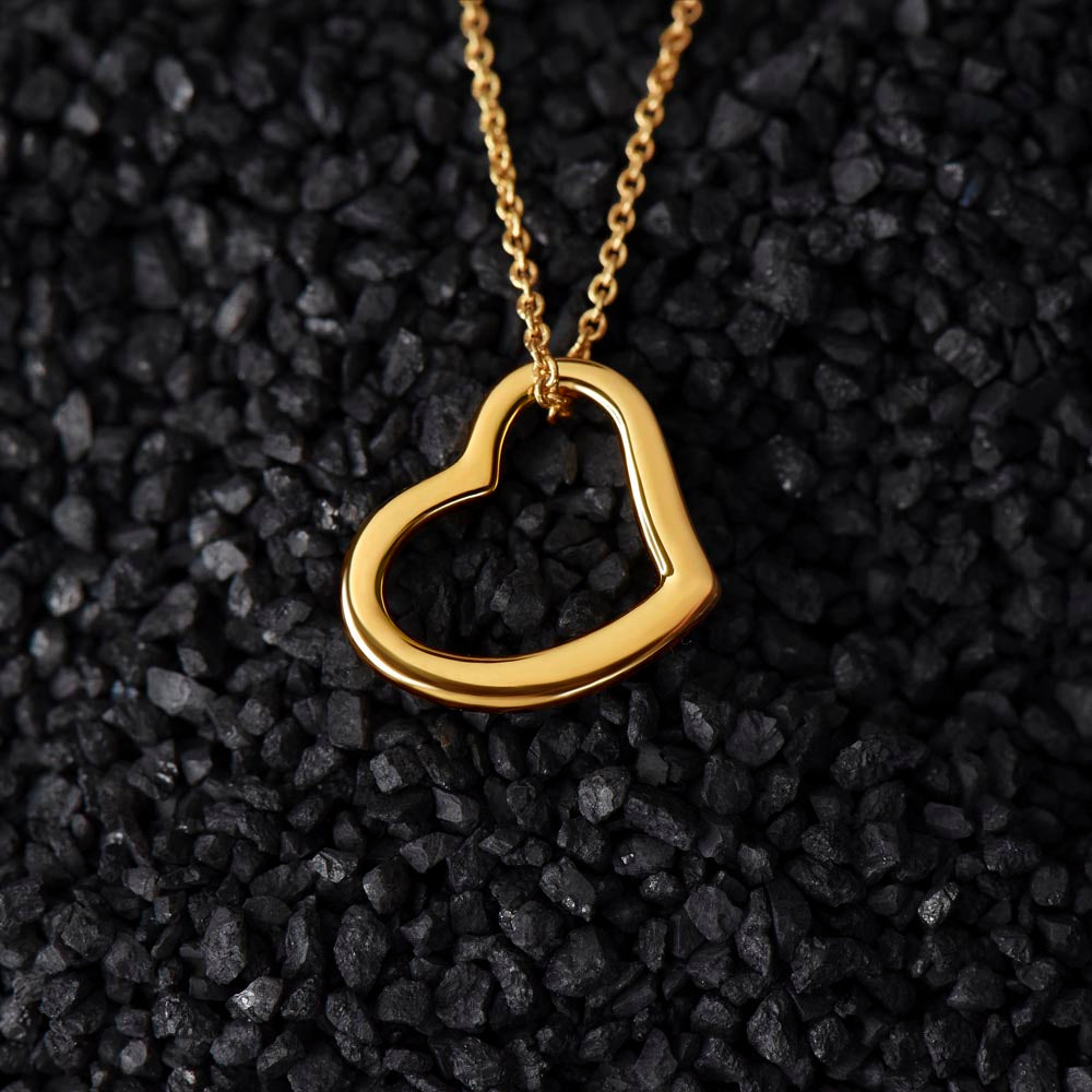 To My Forever Valentine | My Heart in Your Hands - Delicate Heart Necklace