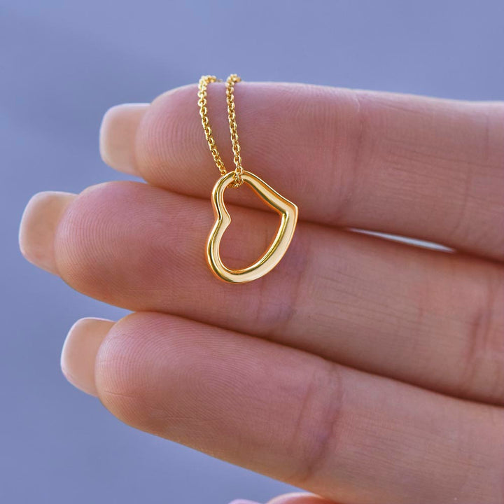 To My Girlfriend | Whenever You feel Inadequate - Delicate Heart Necklace