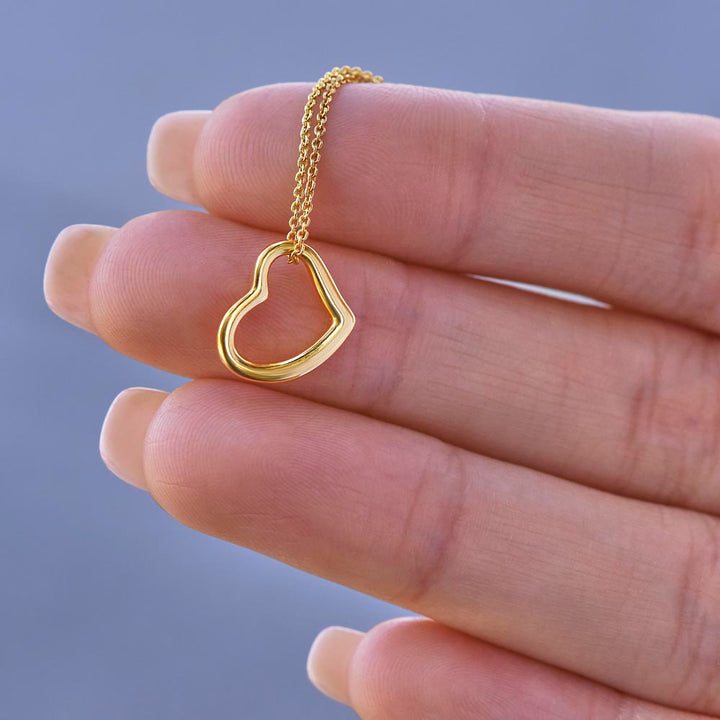 To My Girlfriend | Whenever You feel Inadequate - Delicate Heart Necklace