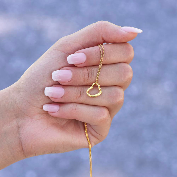 To My Girlfriend | Whenever You feel Inadequate - Delicate Heart Necklace