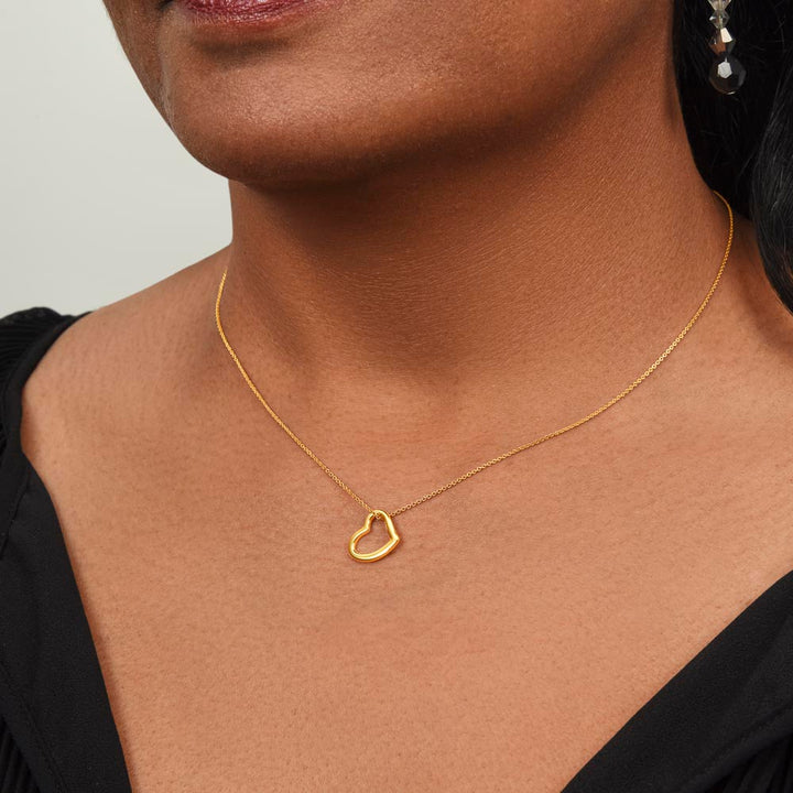 To My Daughter | Today a Bride - Delicate Heart Necklace