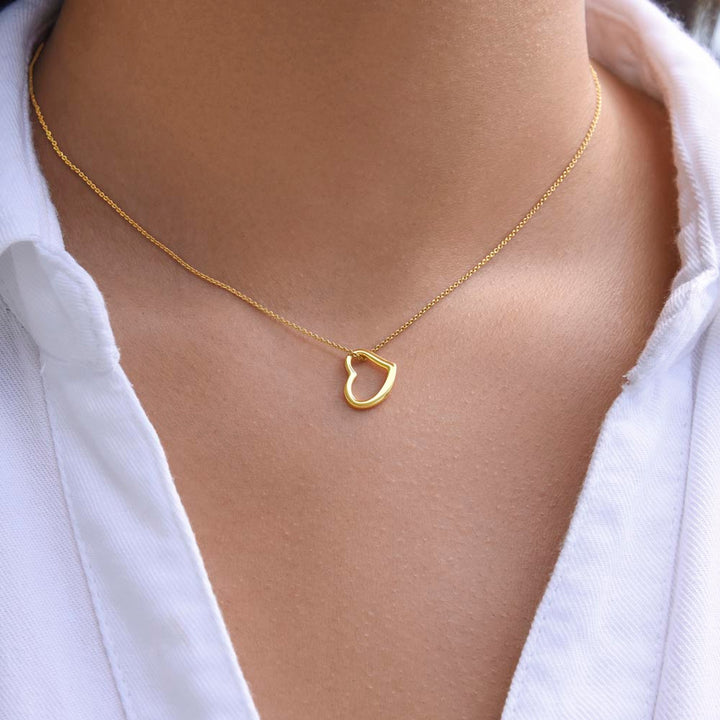 Happy Valentine's Day | Home in Your Arms - Delicate Heart Necklace