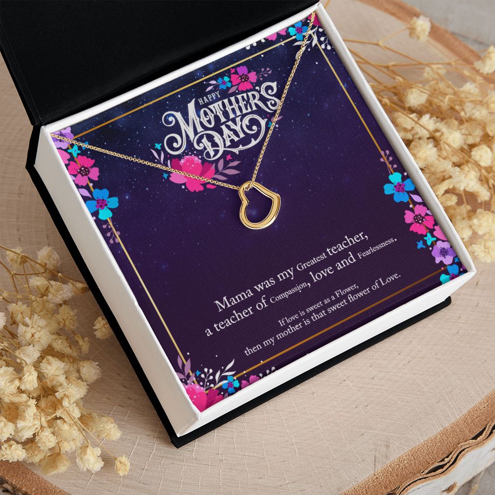 Happy Mother's Day | Mother's Compassionate Heart - Delicate Heart Necklace