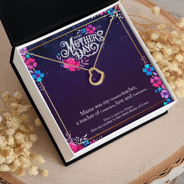 Happy Mother's Day | Mother's Compassionate Heart - Delicate Heart Necklace