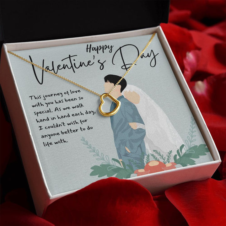 Happy Valentine's Day | Love Without Boundaries - Delicate Heart Necklace