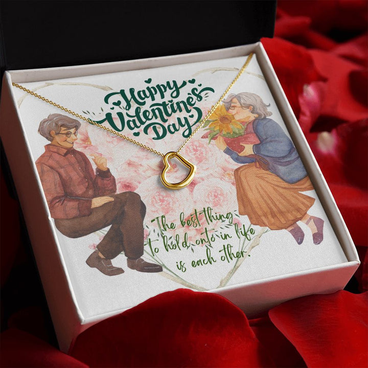 Happy Valentine's Day | My heart belongs to you - Delicate Hear Necklace