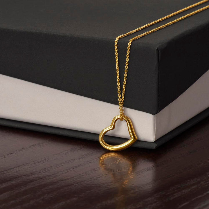 Happy Valentine's Day | Home in Your Arms - Delicate Heart Necklace
