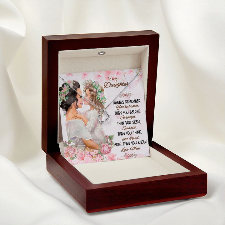 To My Daughter | Love That Surpasses Understanding - Delicate Heart Necklace