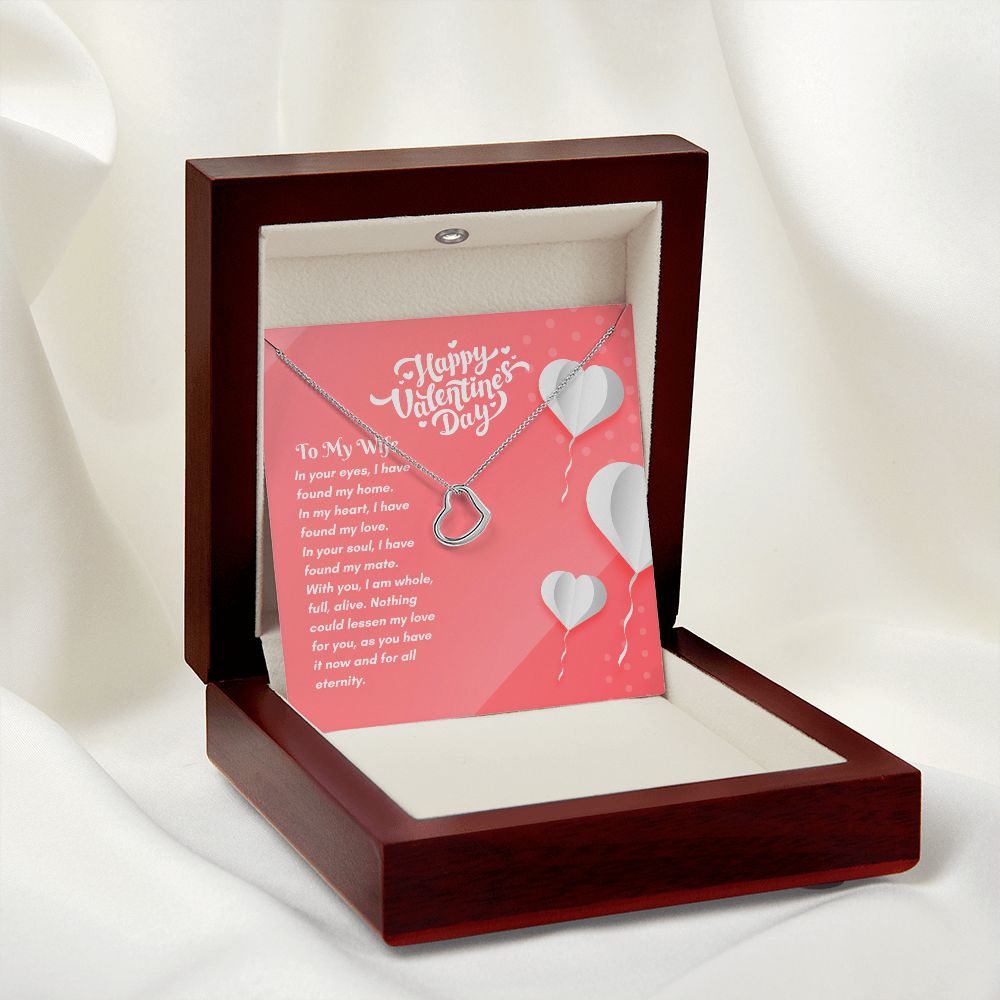 Happy Valentine's Day | Eternal Love Found - Delicate Heart Necklace