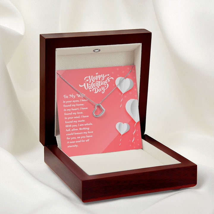 Happy Valentine's Day | Eternal Love Found - Delicate Heart Necklace