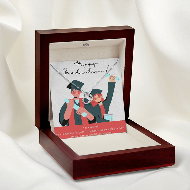 Happy Graduation | Your Graduation is a Triumph - Delicate Heart Necklace
