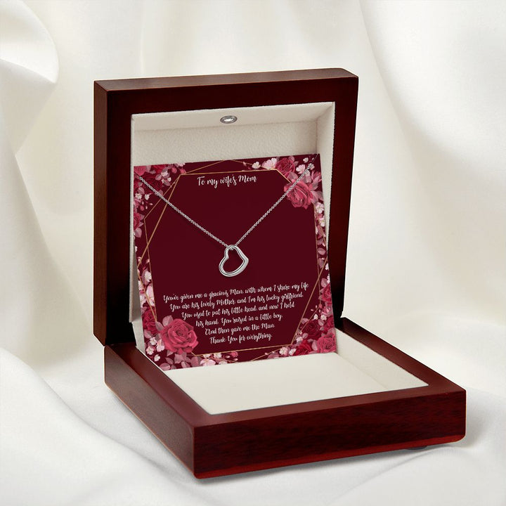 To My Mother-in-Law | Thank you for everything - Delicate Heart Necklace