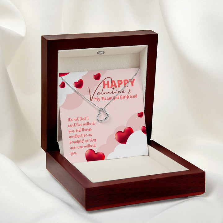 Valentine's Day | My Beautiful Girlfriend - Delicate Heart Necklace