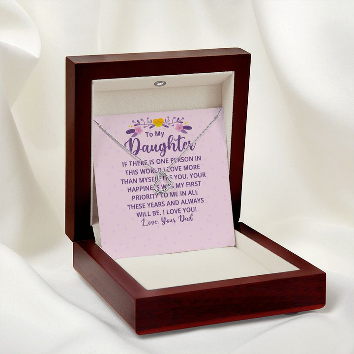 To My Daughter | Your Happiness was My First Priority - Delicate Heart Necklace