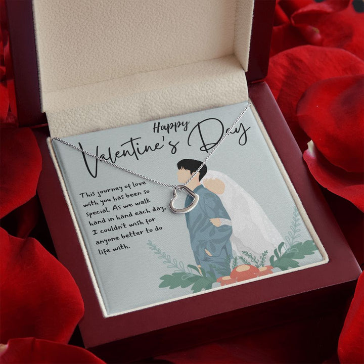 Happy Valentine's Day | Love Without Boundaries - Delicate Heart Necklace