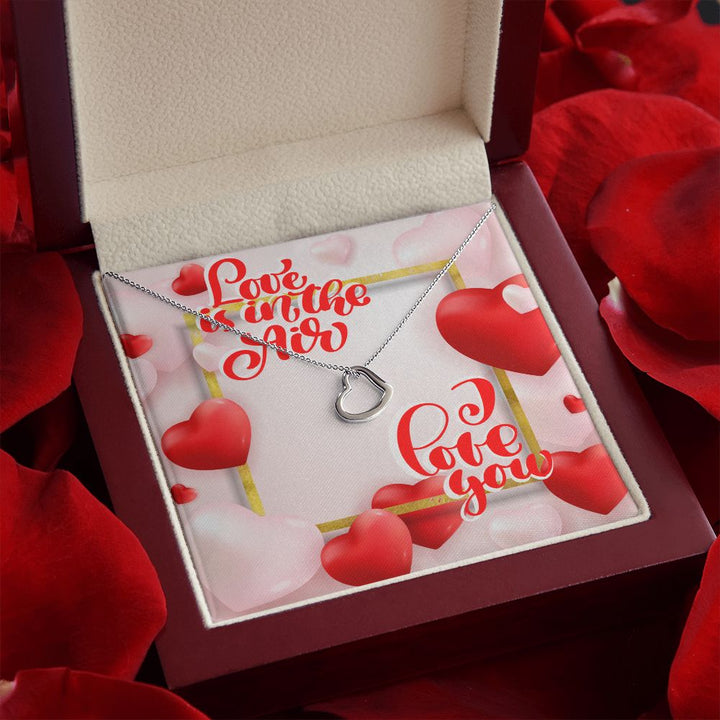 Happy Valentine's Day | You Complete Me - Delicate Heart Necklace
