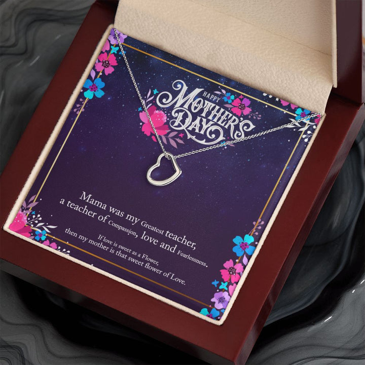 Happy Mother's Day | Mother's Compassionate Heart - Delicate Heart Necklace