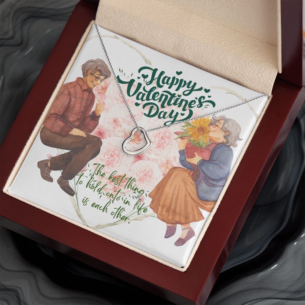 Happy Valentine's Day | My heart belongs to you - Delicate Hear Necklace