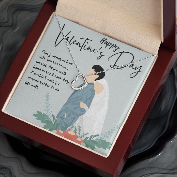 Happy Valentine's Day | Love Without Boundaries - Delicate Heart Necklace