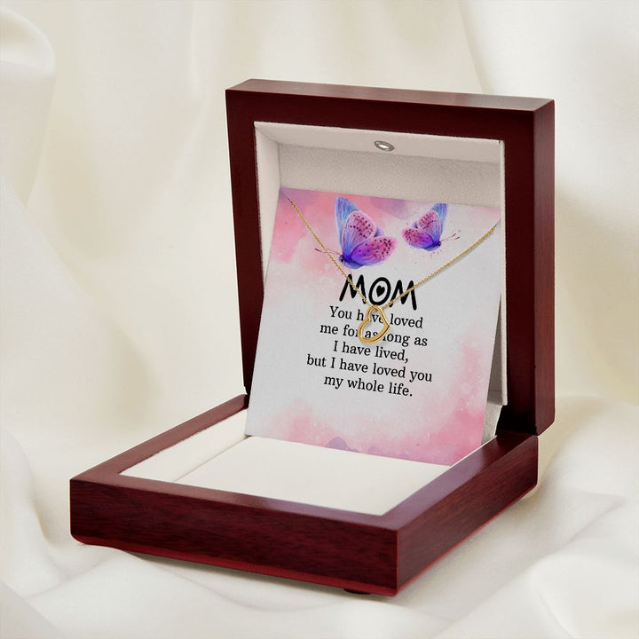To My Mom | I have loved you my whole life - Delicate Heart Necklace