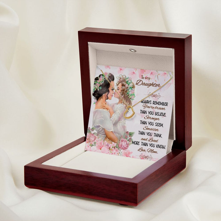To My Daughter | Love That Surpasses Understanding - Delicate Heart Necklace