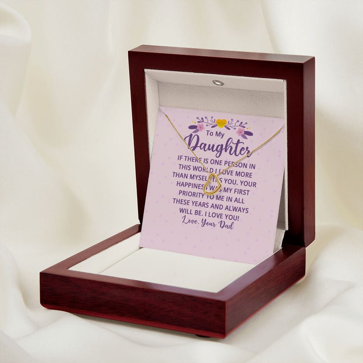 To My Daughter | Your Happiness was My First Priority - Delicate Heart Necklace