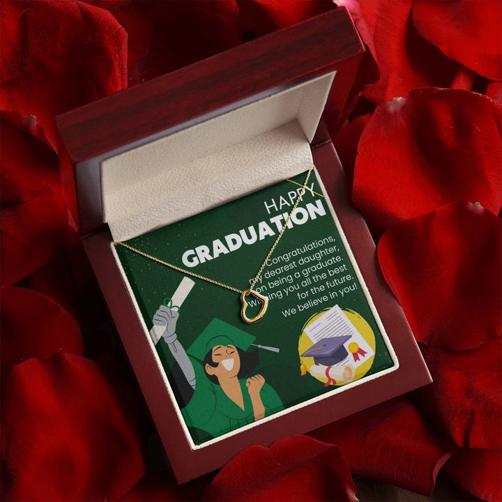 Happy Graduation | My Dearest Daughter on Her Graduation Achievement - Delicate Heart Necklace