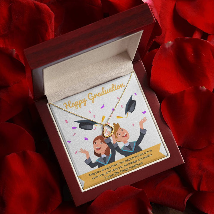 Happy Graduation | Keep Reaching Higher - Delicate Heart Necklace