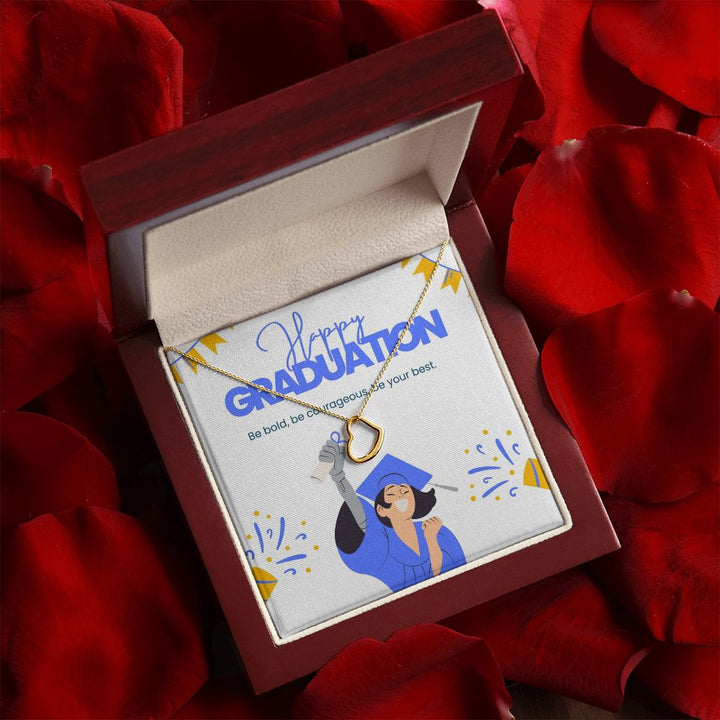 Happy Graduation | You've reached a new milestone - Delicate Heart Necklace