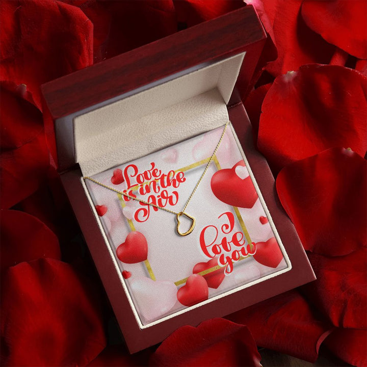 Happy Valentine's Day | You Complete Me - Delicate Heart Necklace