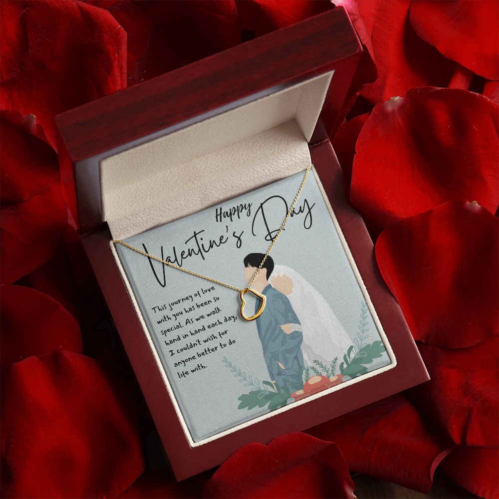 Happy Valentine's Day | Love Without Boundaries - Delicate Heart Necklace