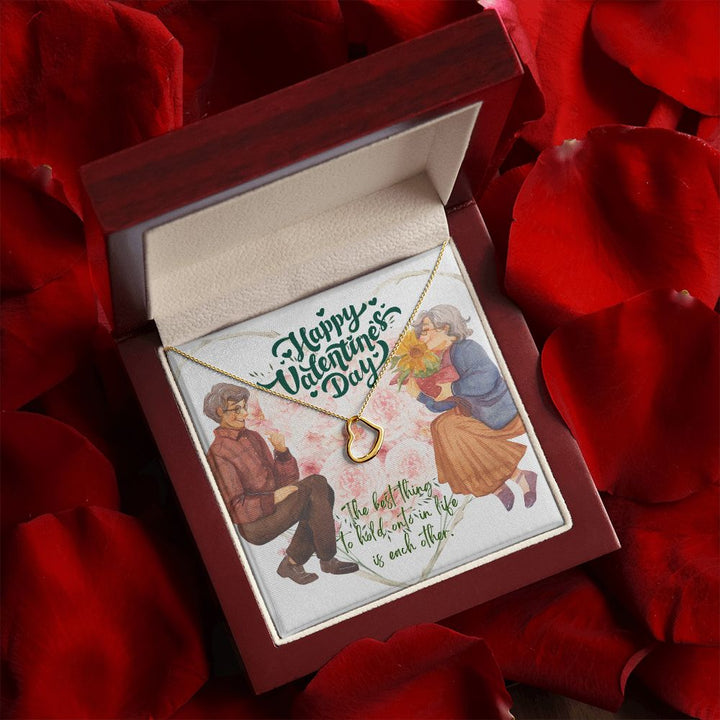 Happy Valentine's Day | My heart belongs to you - Delicate Hear Necklace