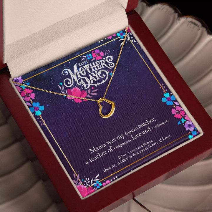 Happy Mother's Day | Mother's Compassionate Heart - Delicate Heart Necklace