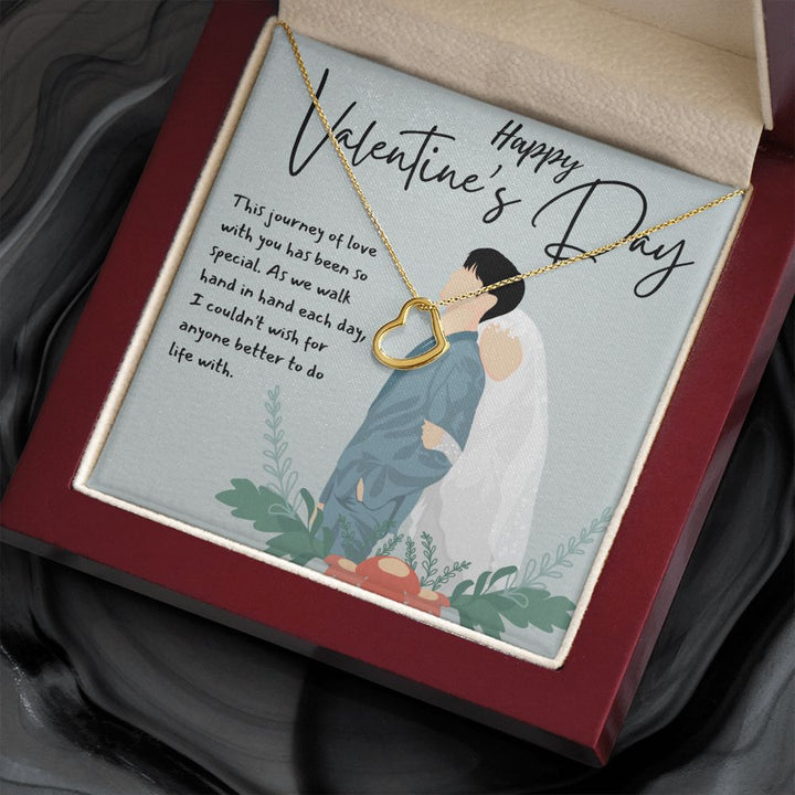 Happy Valentine's Day | Love Without Boundaries - Delicate Heart Necklace