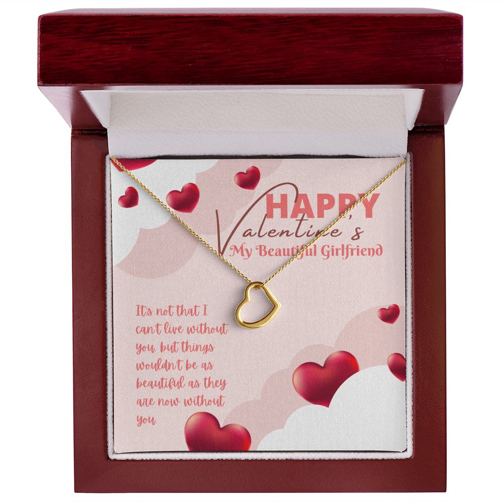 Valentine's Day | My Beautiful Girlfriend - Delicate Heart Necklace