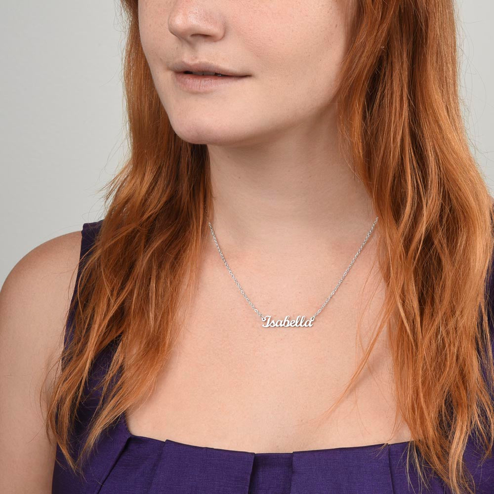 To An Amazing Woman | Thanks for everything Mum - Personalized Name Necklace