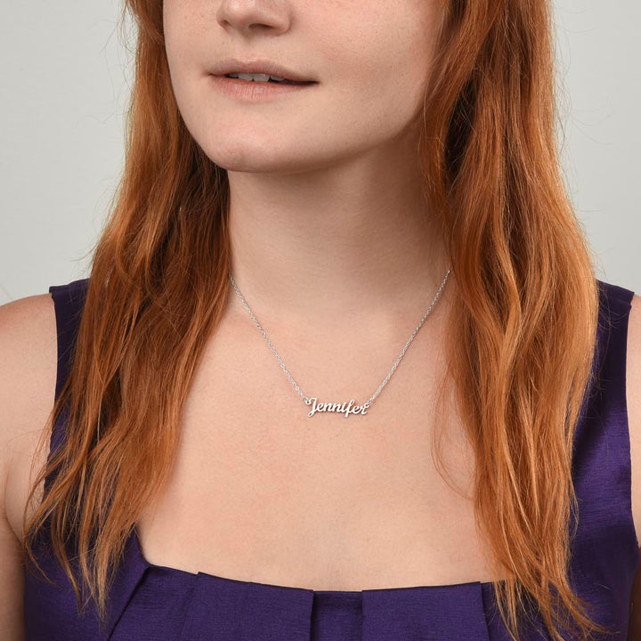 To My Wife | A Cute, Loving and Generous - Personalized Name Necklace